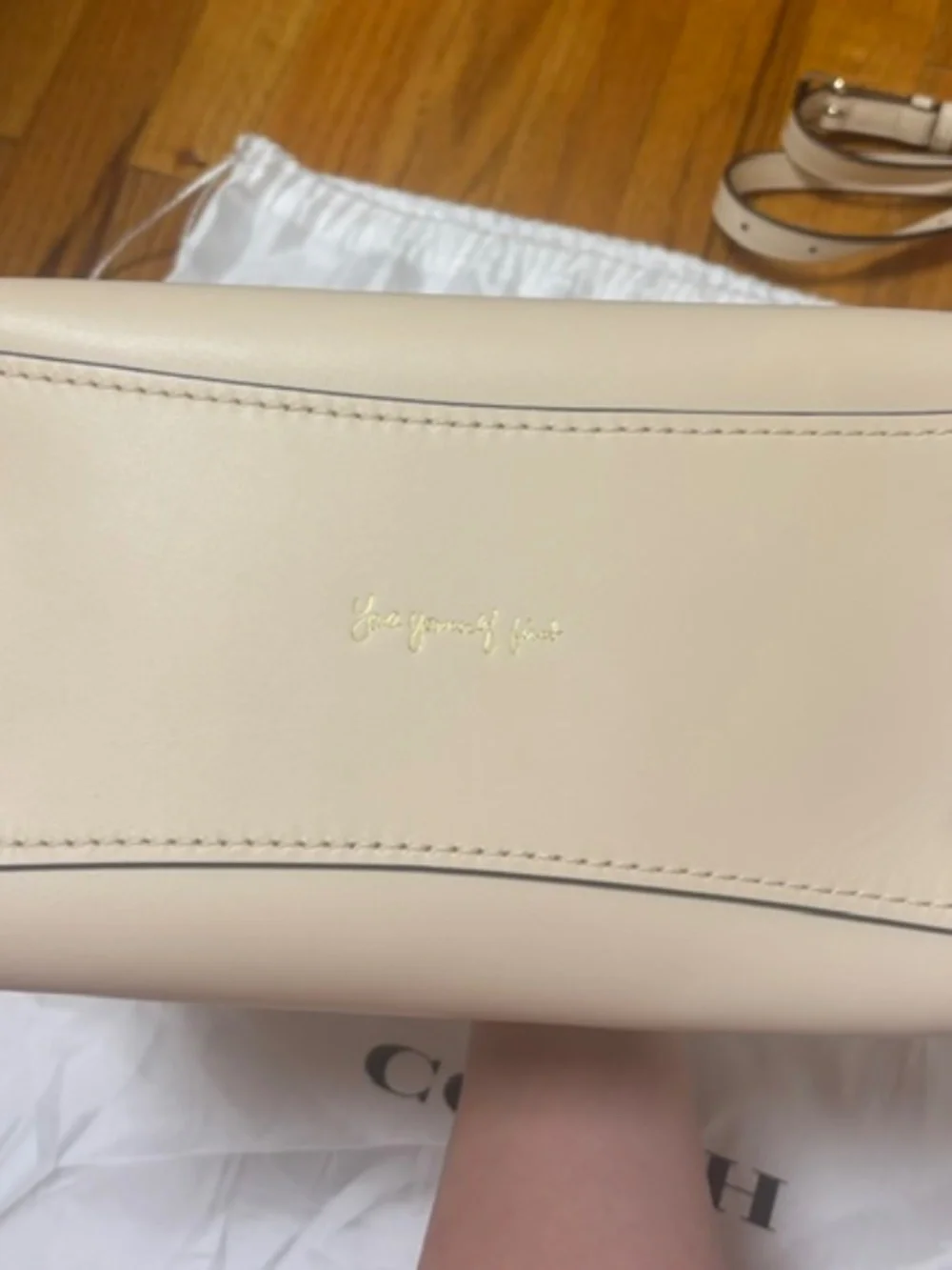 Coach x Selena Gomez - Grace Satchel in Cream Refined Leather, Limited Edition